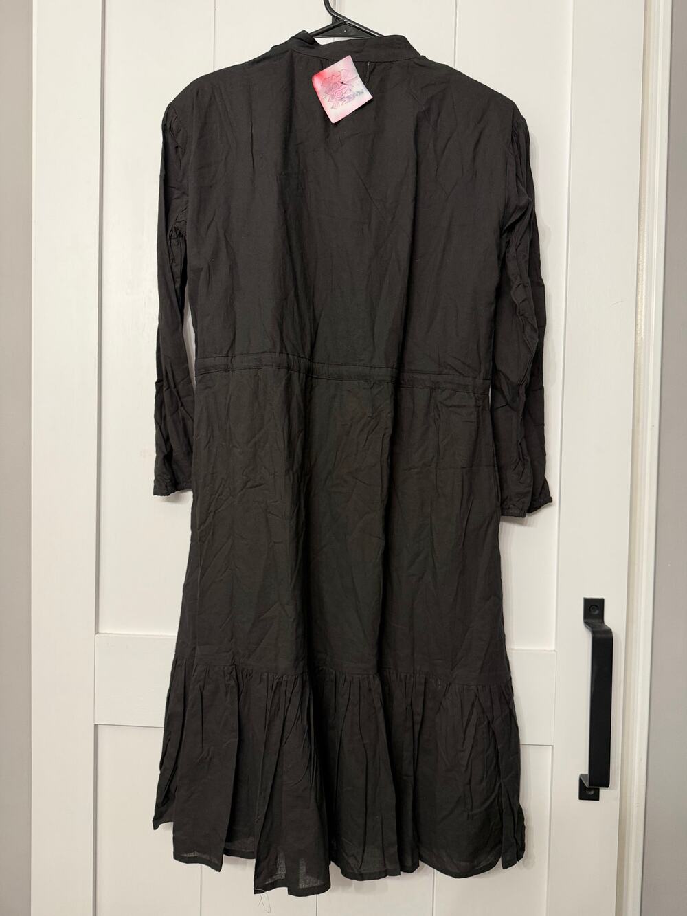 Mod’s Mahal black midi shift dress new with stags size medium black cottage-core